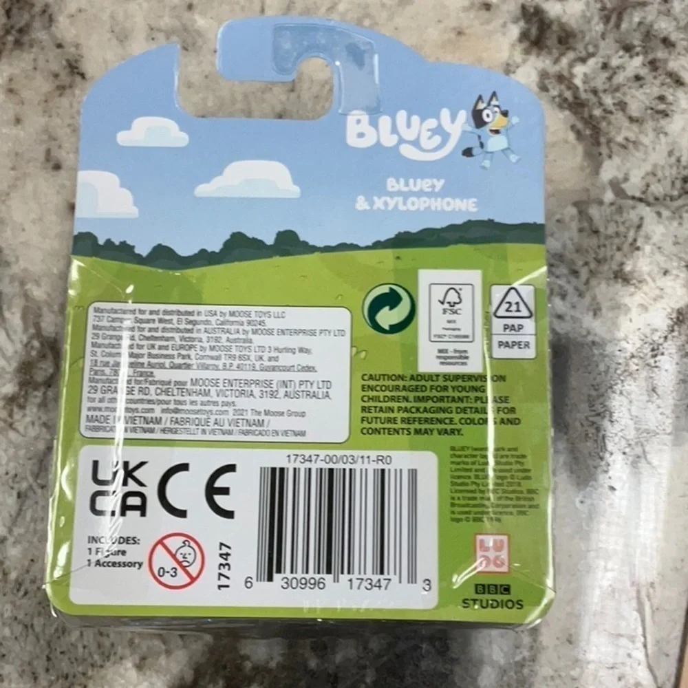 Bluey blue nwt xylophone
